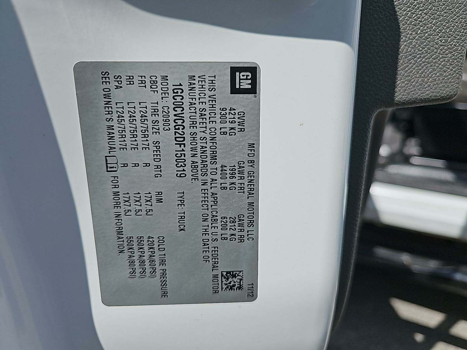 2013 Chevrolet Silverado 2500HD Work Truck RWD