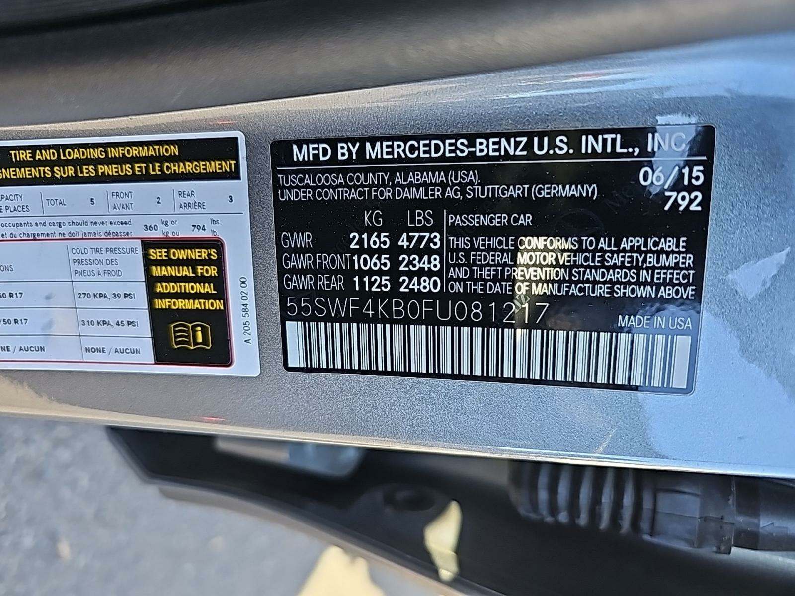 2015 Mercedes-Benz C-Class C 300 AWD