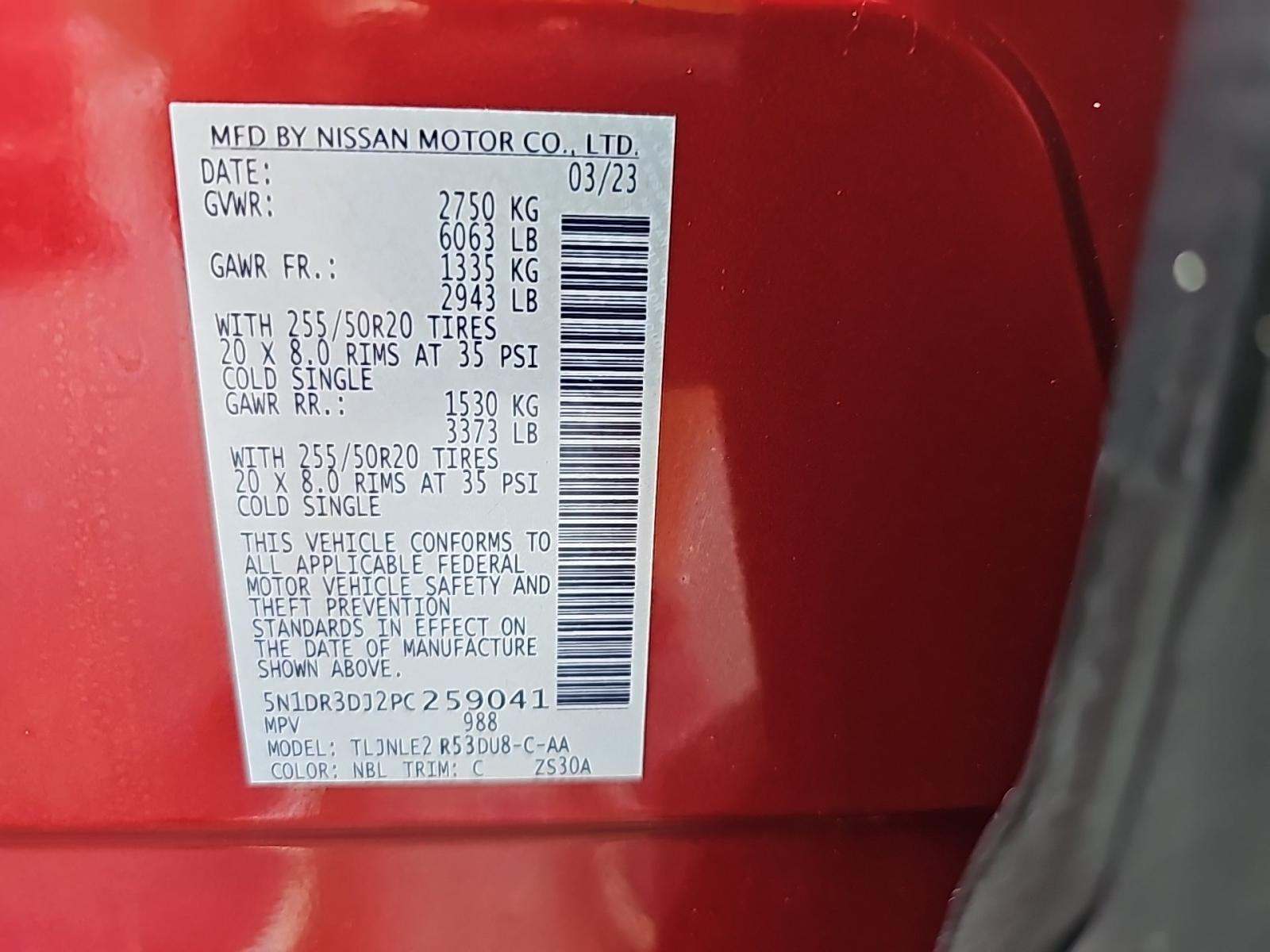 2023 Nissan Pathfinder Platinum AWD