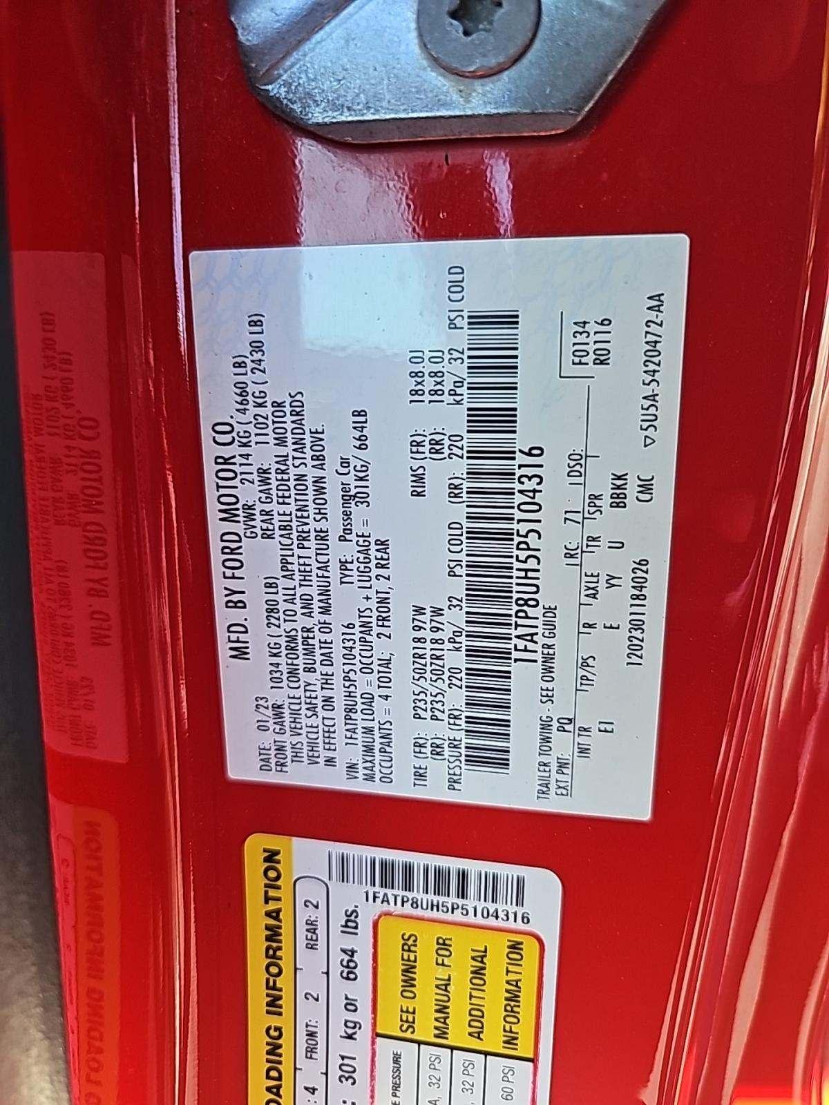 2023 Ford Mustang EcoBoost Premium RWD