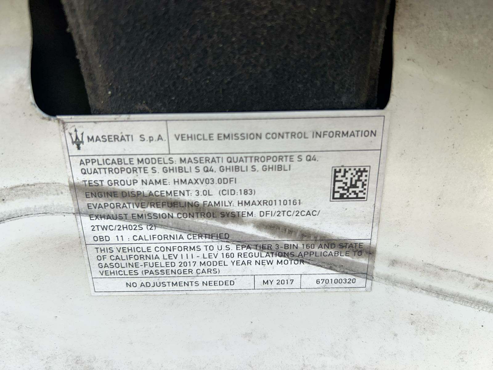 2017 Maserati Ghibli 4D SEDAN RWD