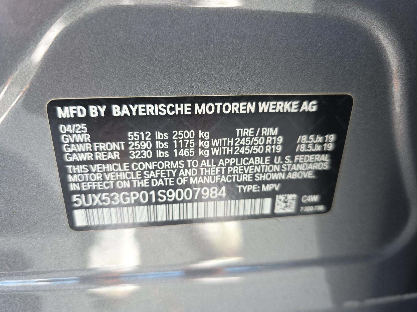 2025 BMW X3 30 xDrive AWD