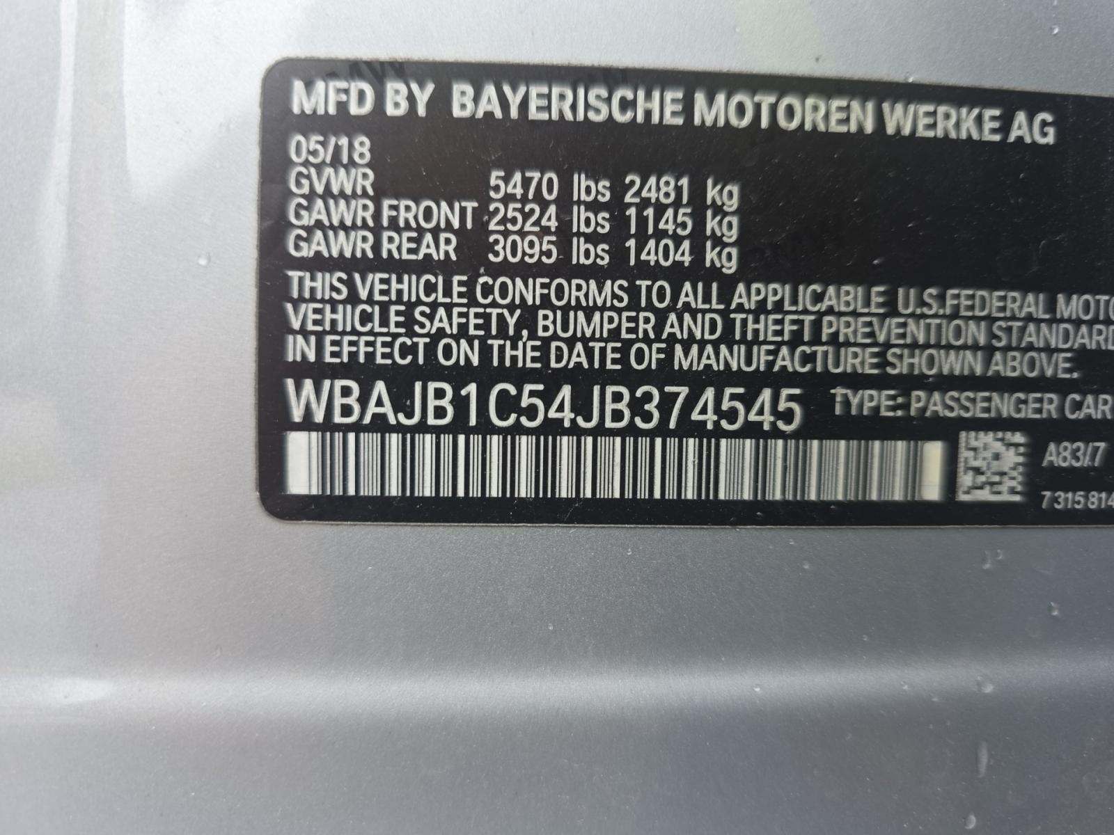 2018 BMW 5 Series 530e xDrive iPerformance AWD