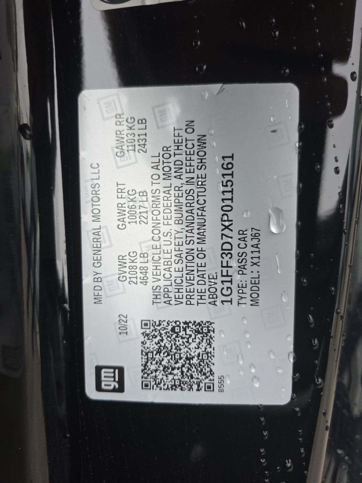 2023 Chevrolet Camaro LT1 RWD