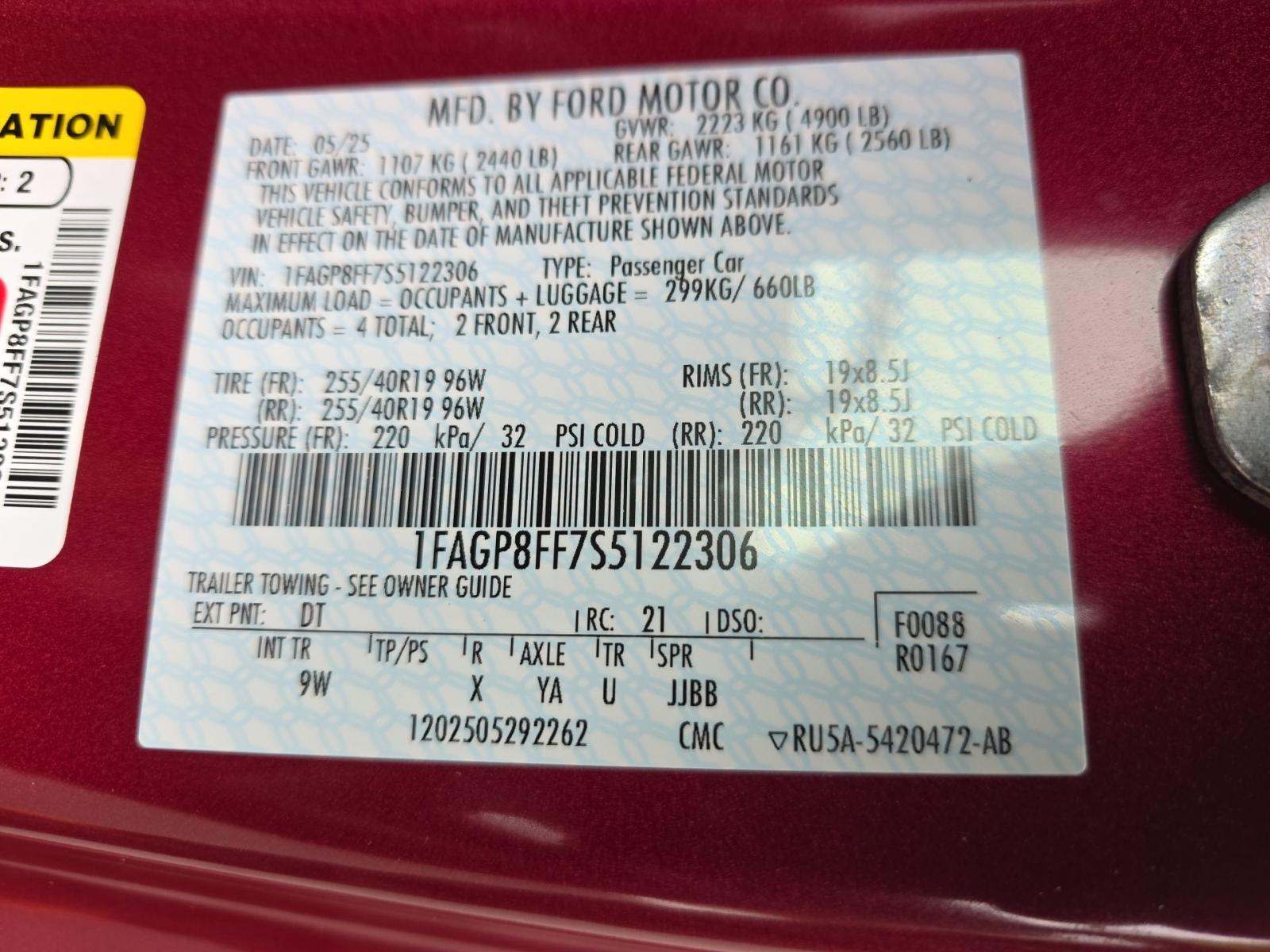 2025 Ford Mustang GT Premium RWD