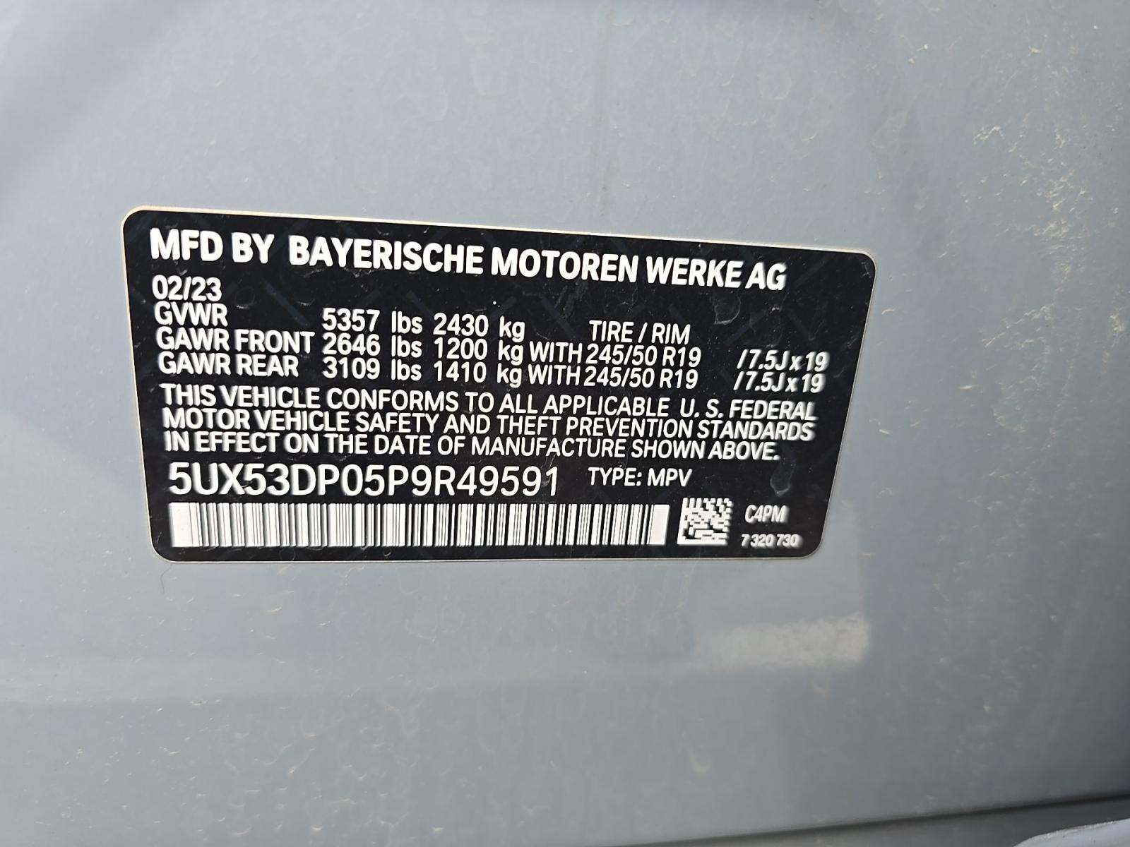 2023 BMW X3 xDrive30i AWD