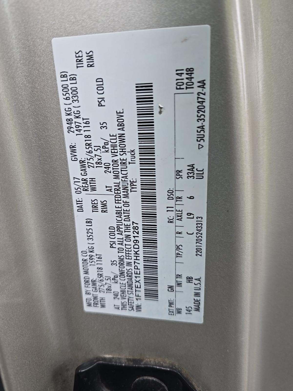 2017 Ford F-150 Lariat AWD