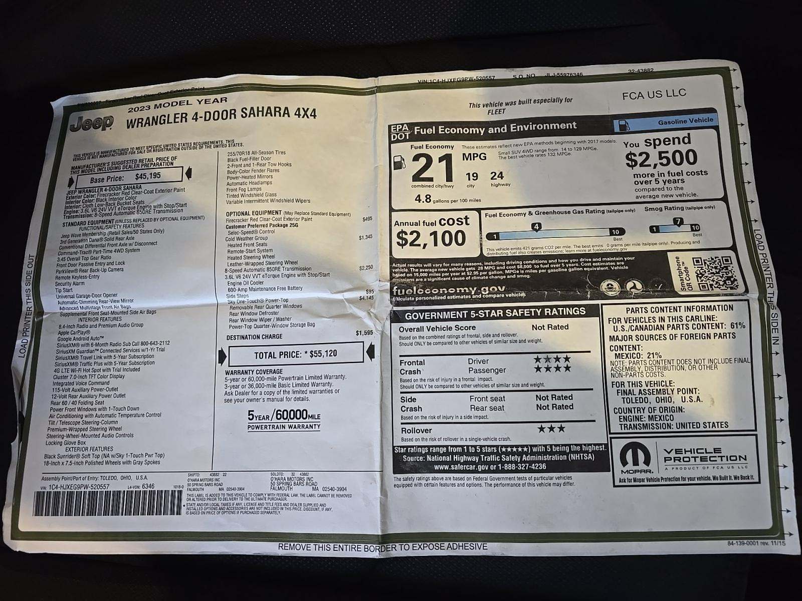 2023 Jeep Wrangler Sahara AWD