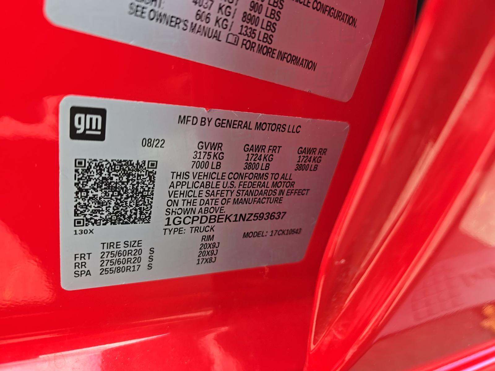 2022 Chevrolet Silverado 1500 Custom AWD