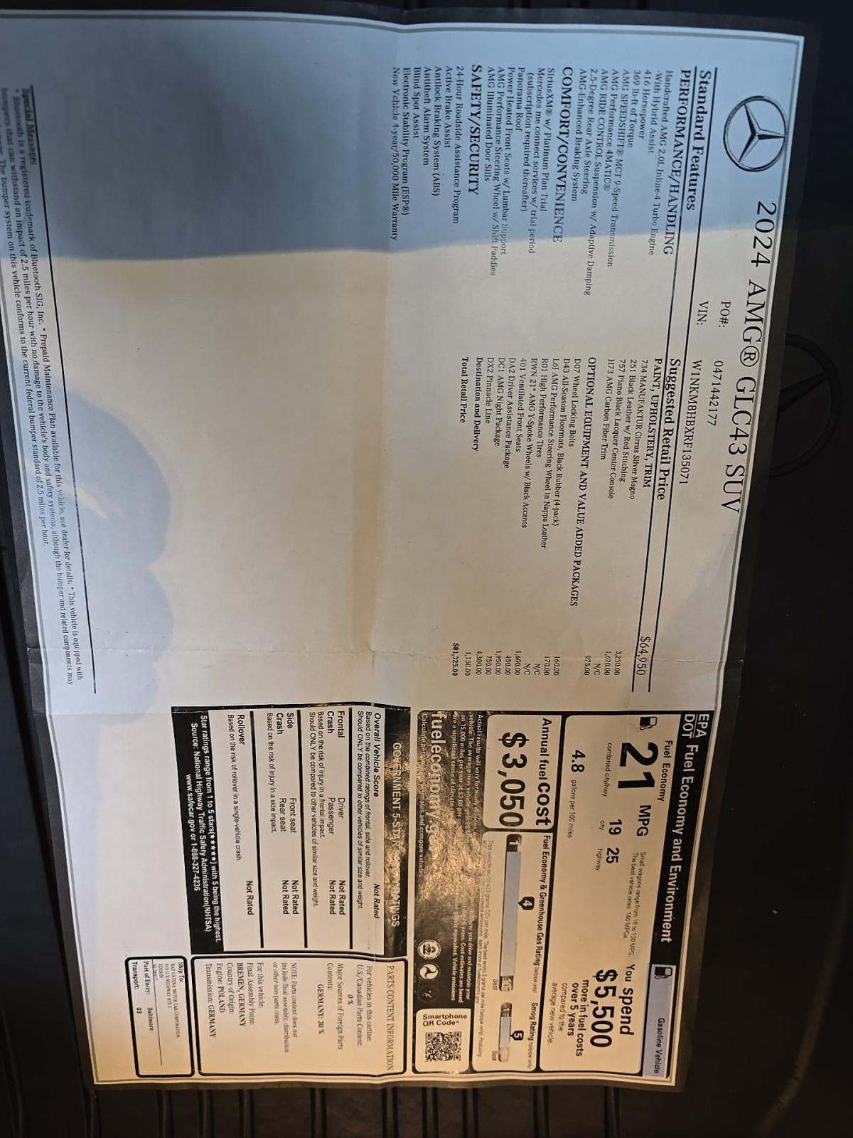 2024 Mercedes-Benz GLC AMG GLC 43 AWD