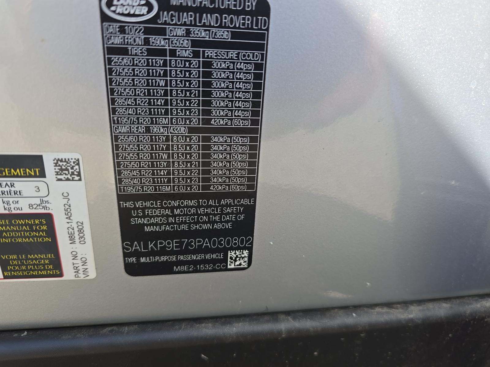 2023 Land Rover Range Rover SE AWD