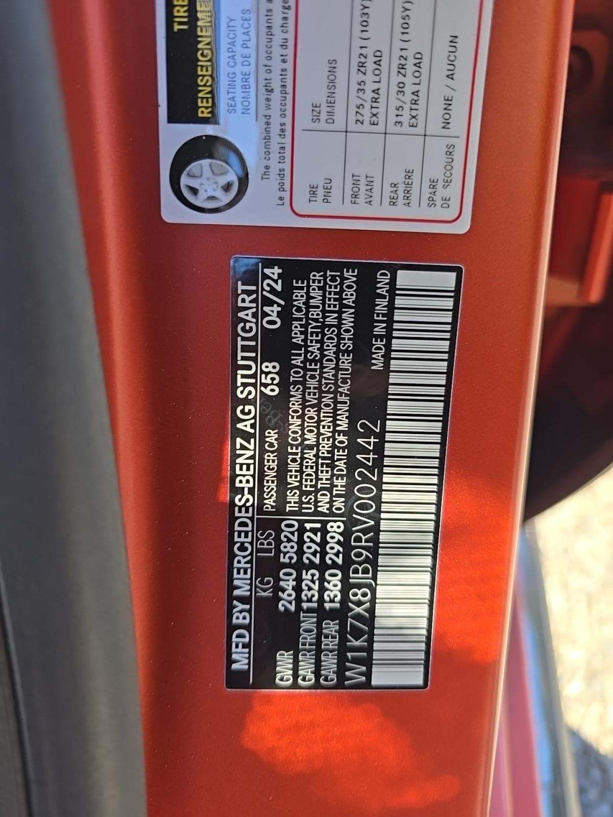 2024 Mercedes-Benz Mercedes-AMG GT AMG GT 63 AWD