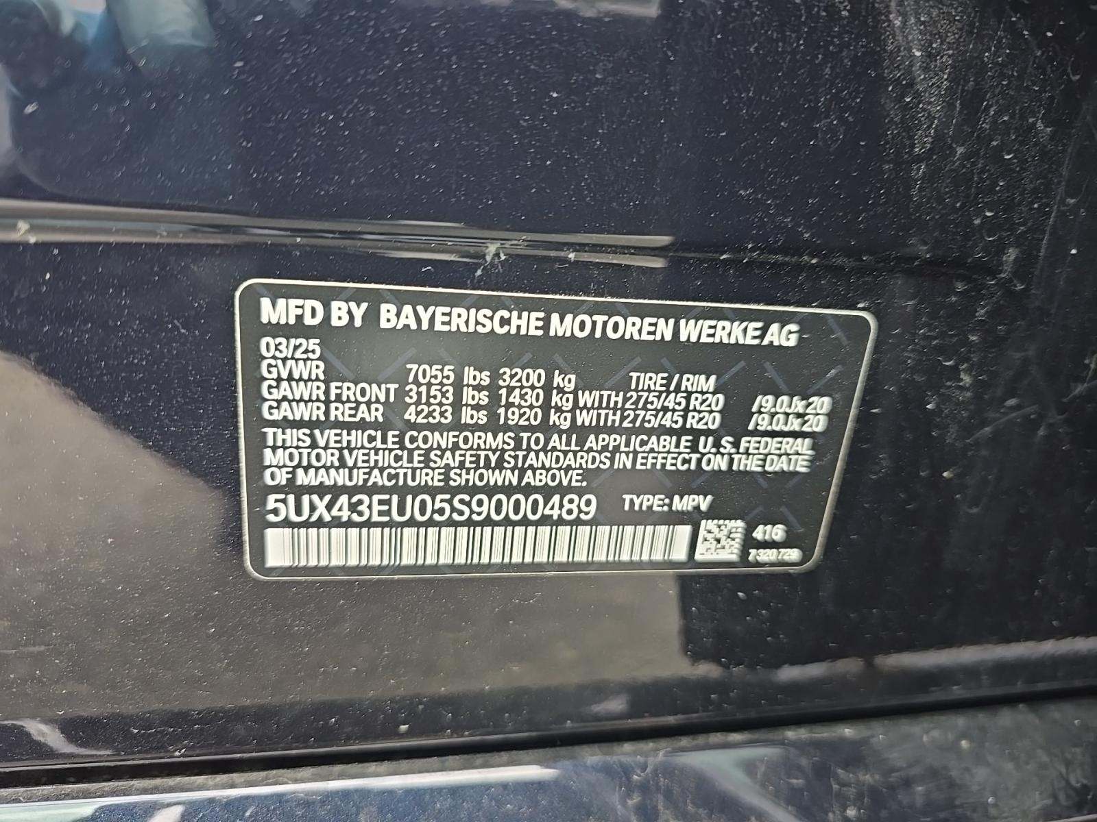 2025 BMW X5 xDrive50e AWD