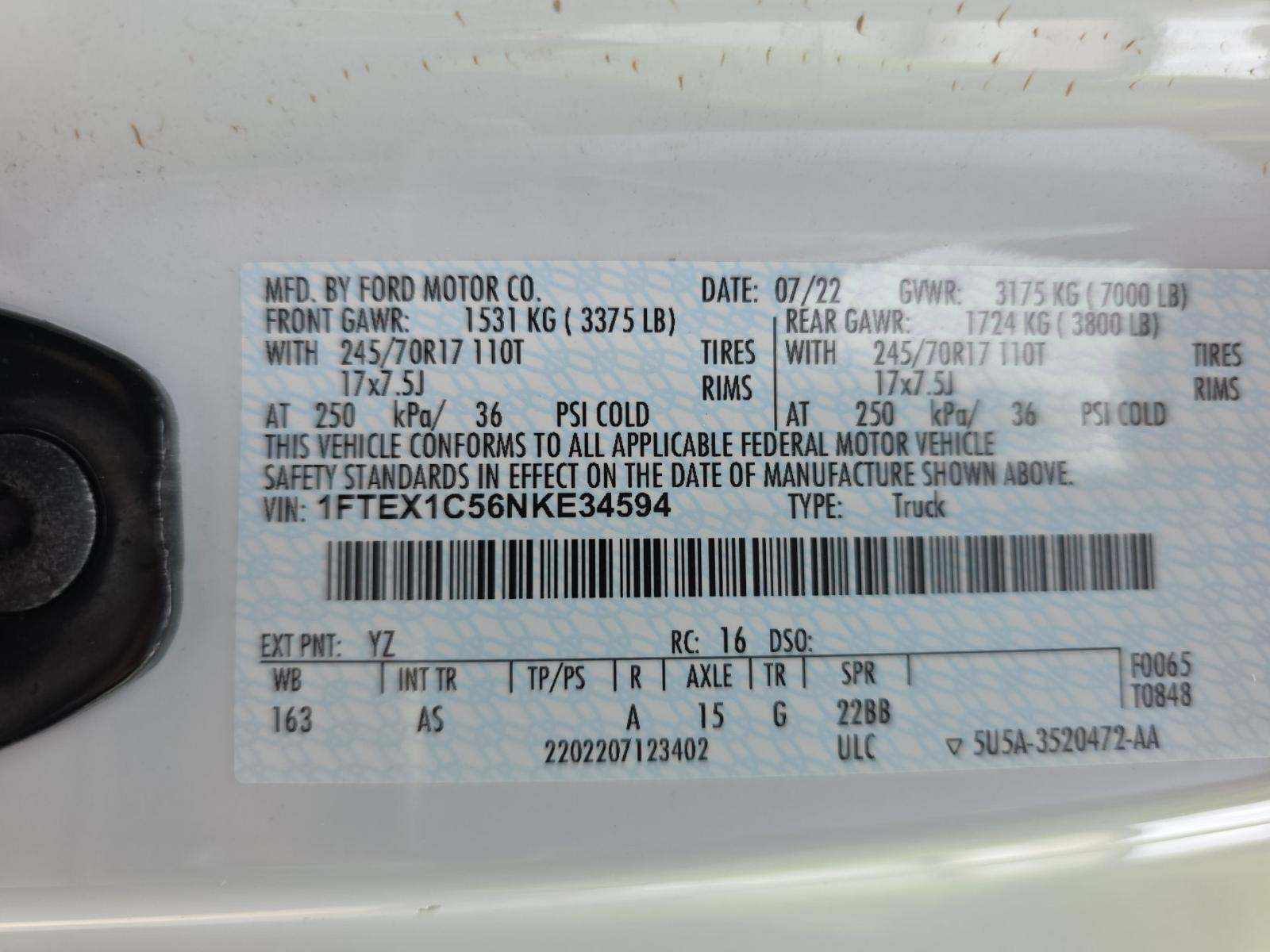 2022 Ford F-150 XL RWD