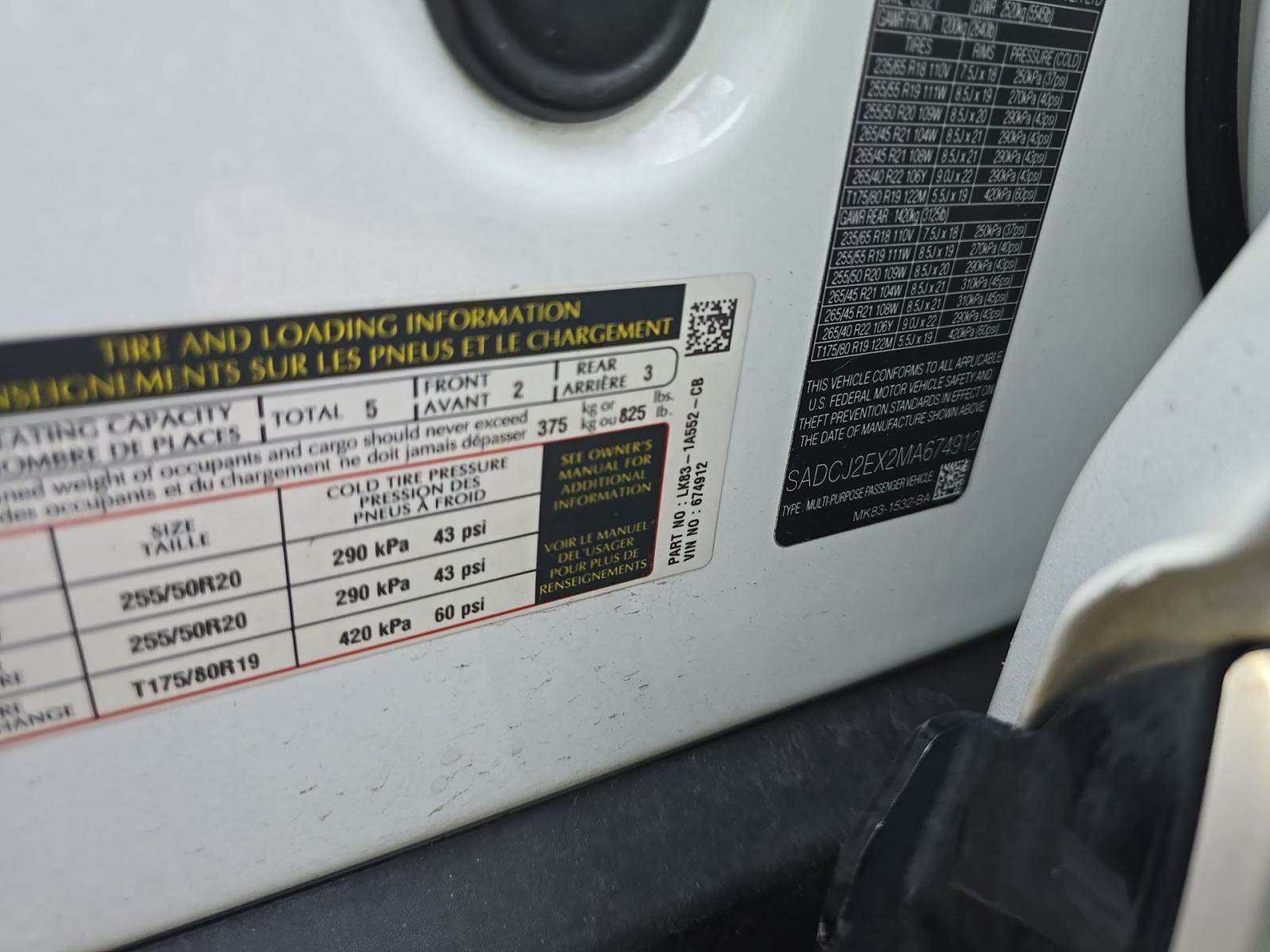 2021 Jaguar F-PACE P250 S AWD