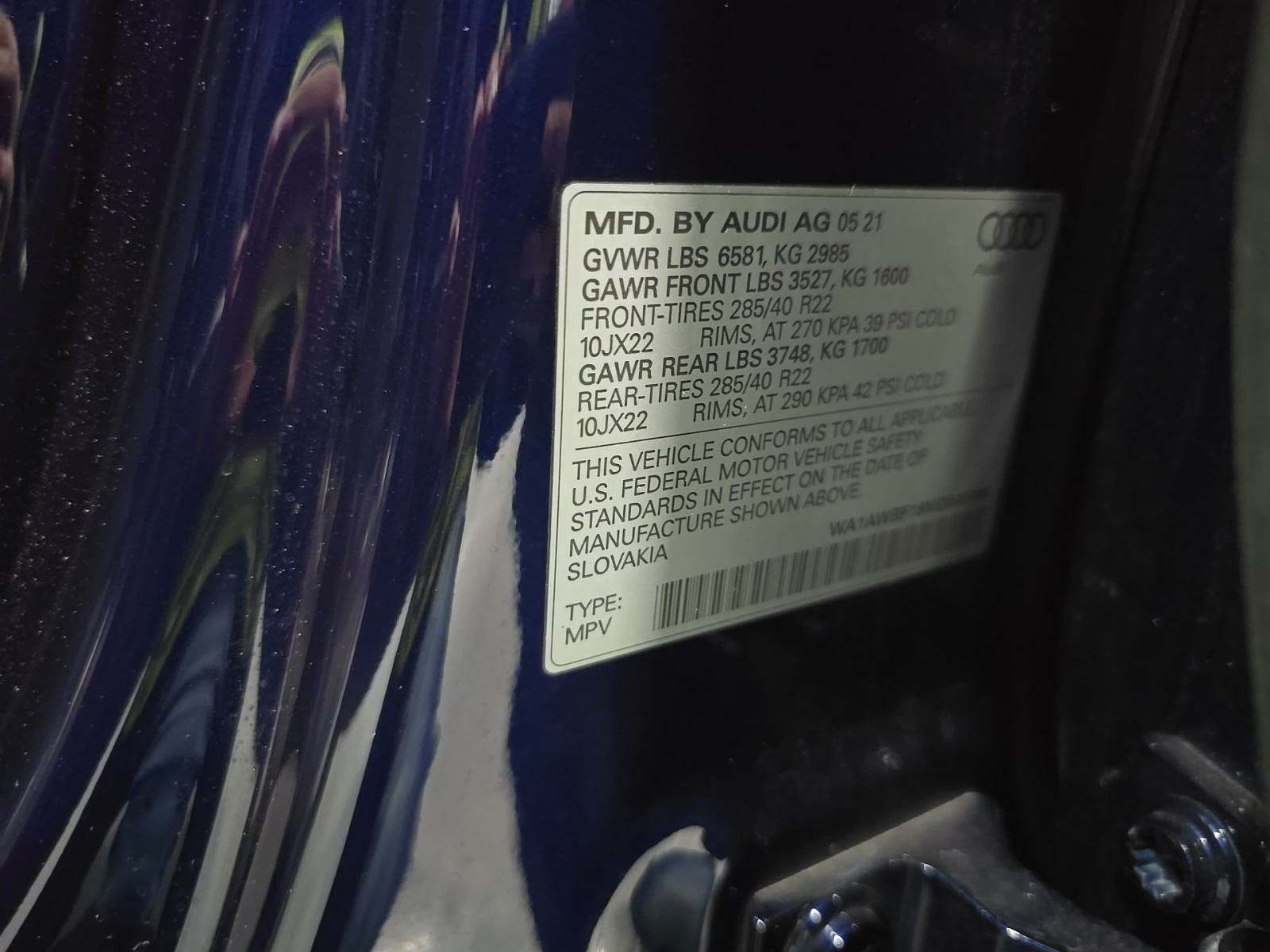 2021 Audi SQ8 Premium Plus AWD