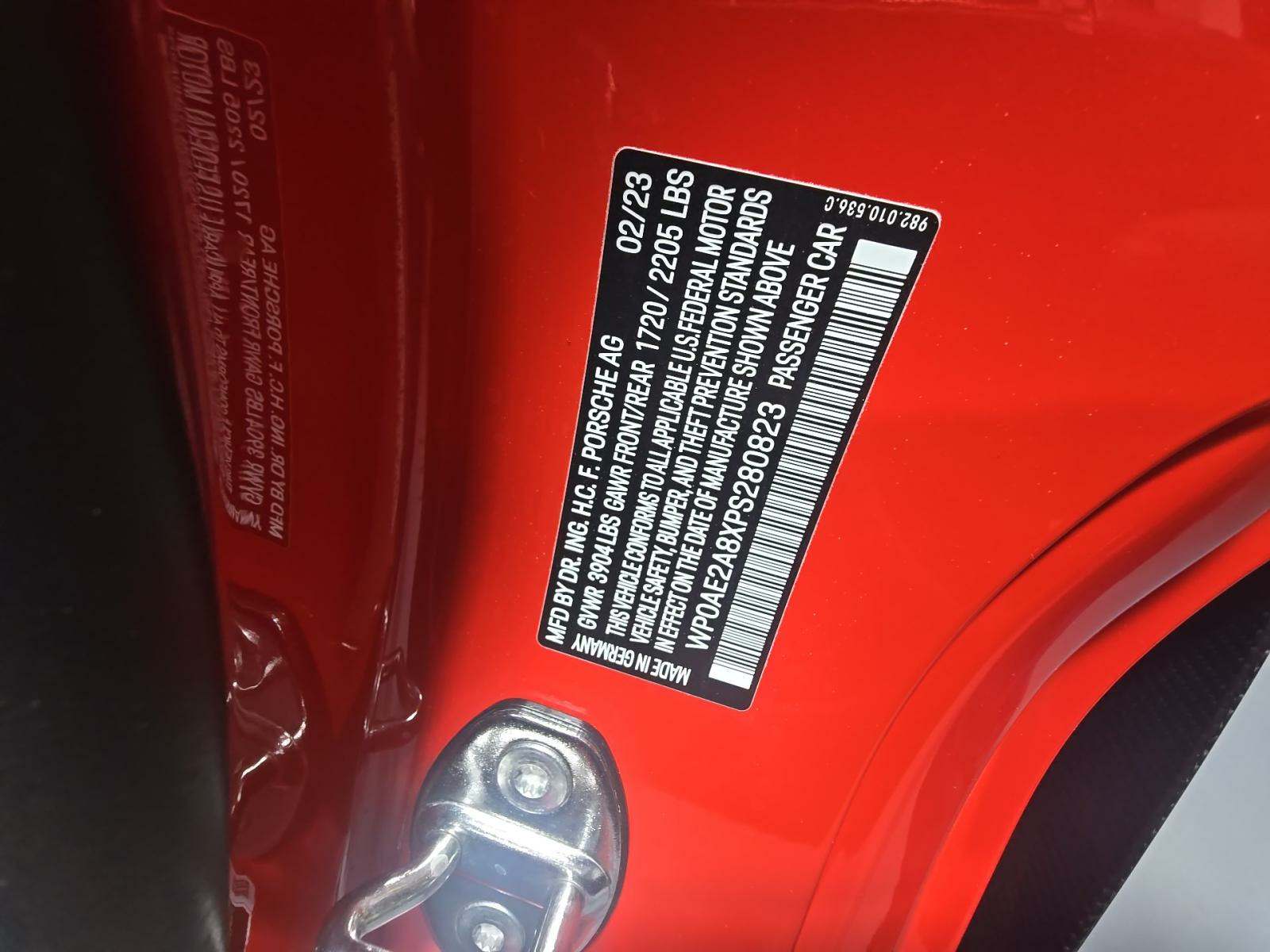 2023 Porsche 718 Cayman GT4 RS RWD