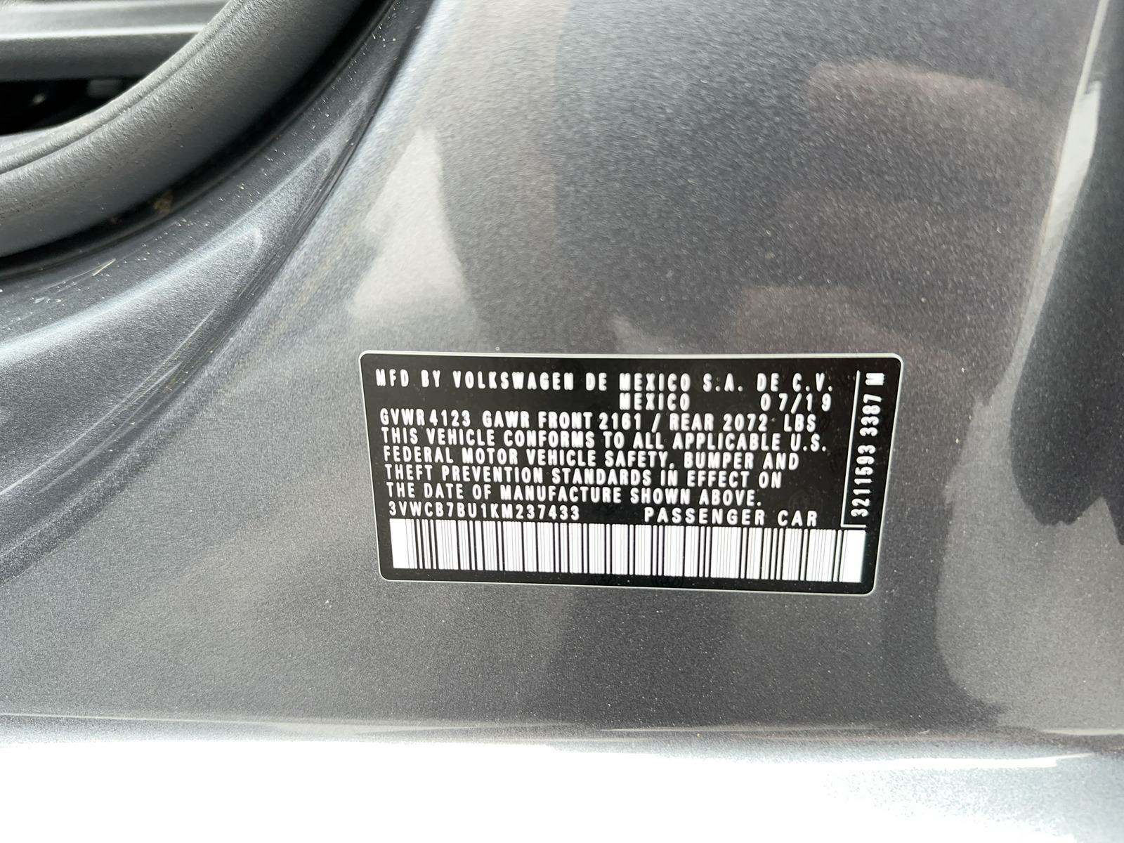 2019 Volkswagen Jetta SE FWD