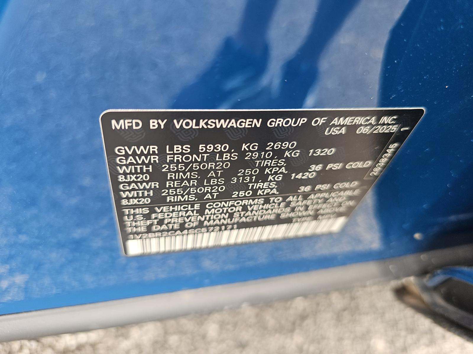 2025 Volkswagen Atlas 2.0T SEL AWD