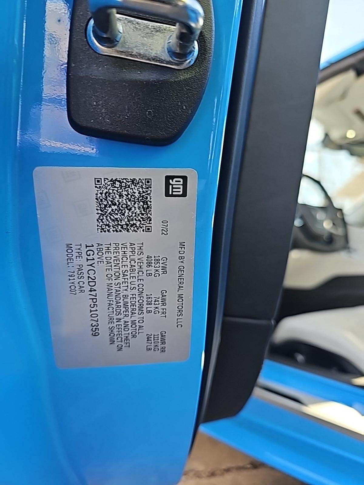 2023 Chevrolet Corvette Stingray RWD