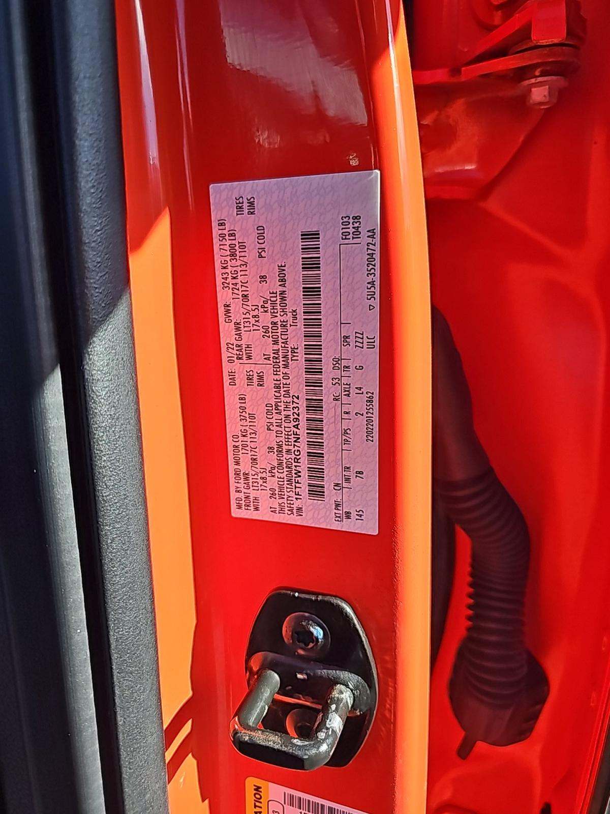 2022 Ford F-150 Raptor AWD