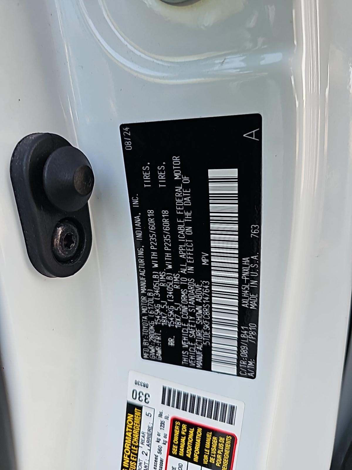 2024 Toyota Sienna Platinum AWD