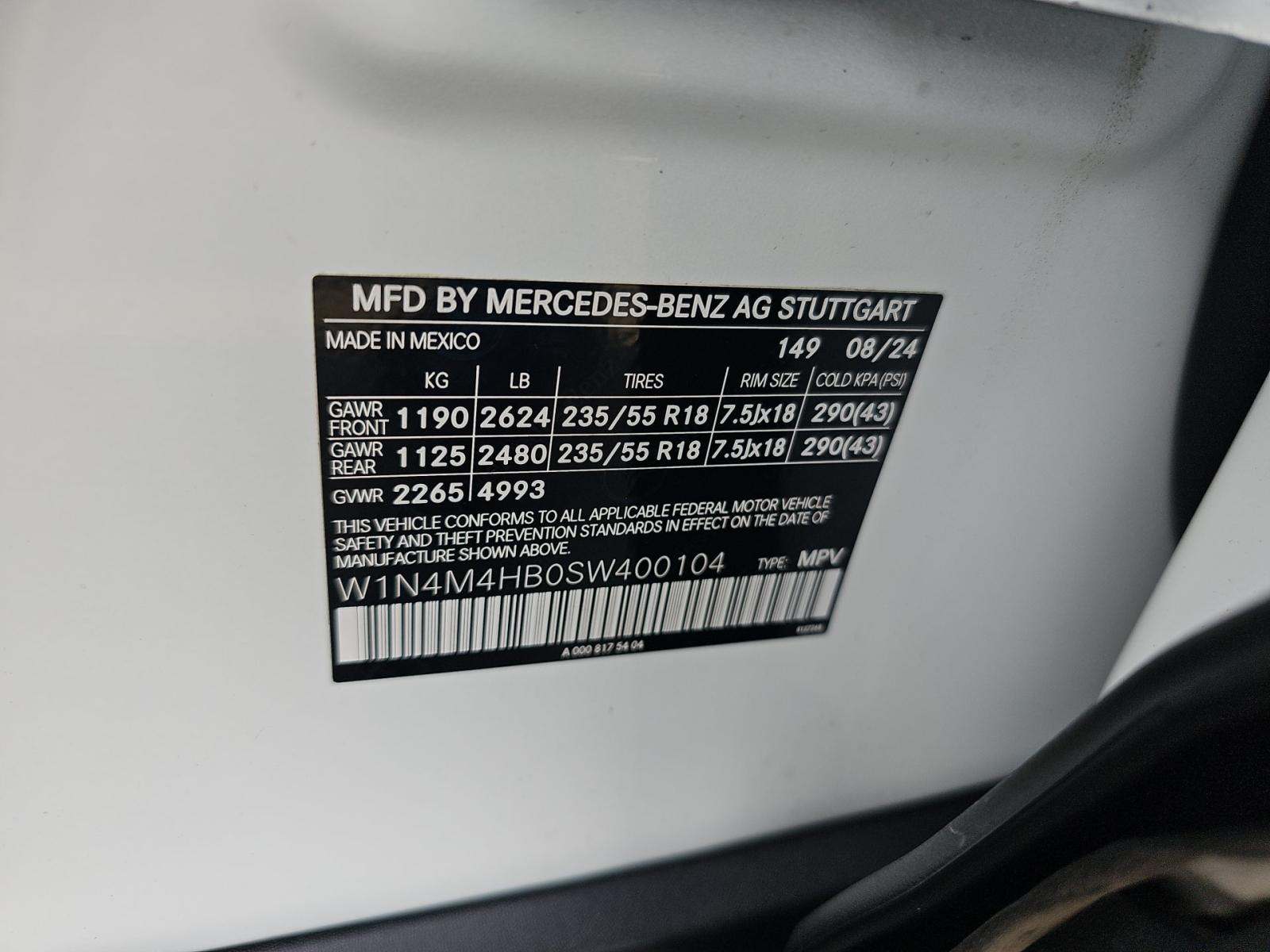 2025 Mercedes-Benz GLB GLB 250 AWD
