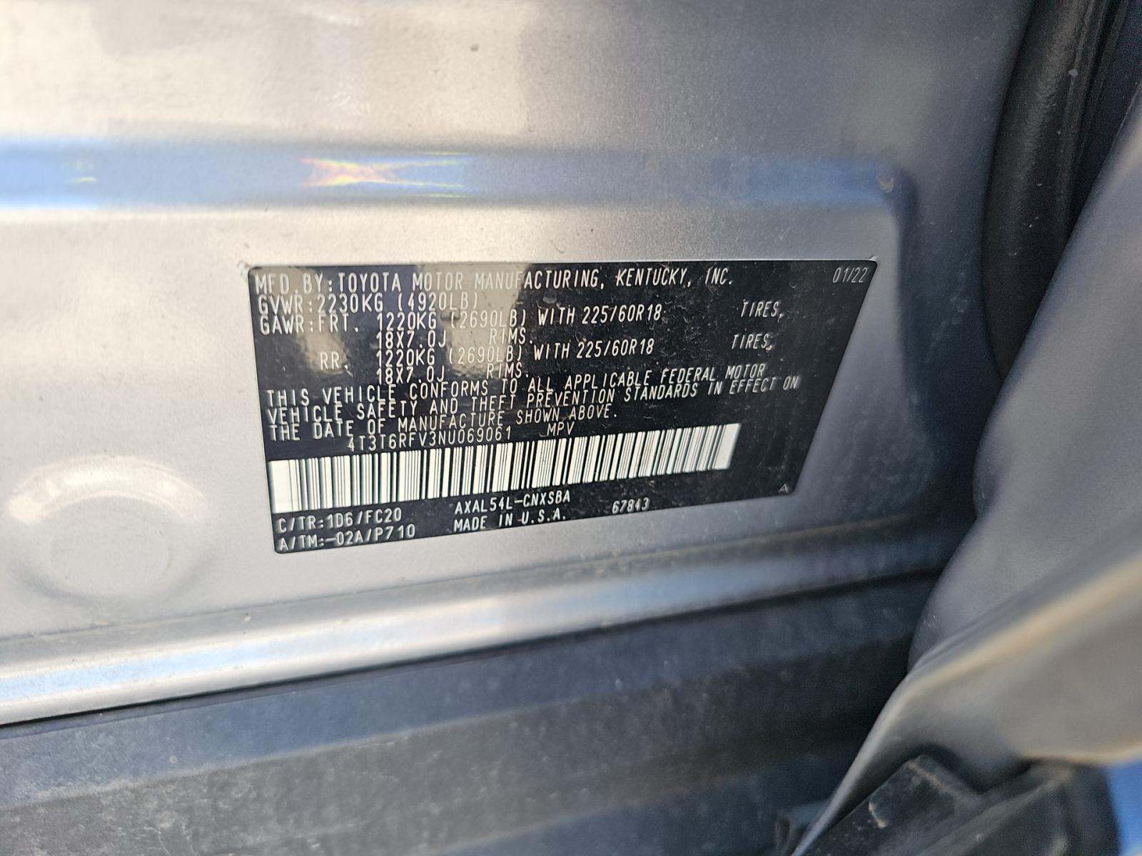 2022 Toyota RAV4 Hybrid SE AWD