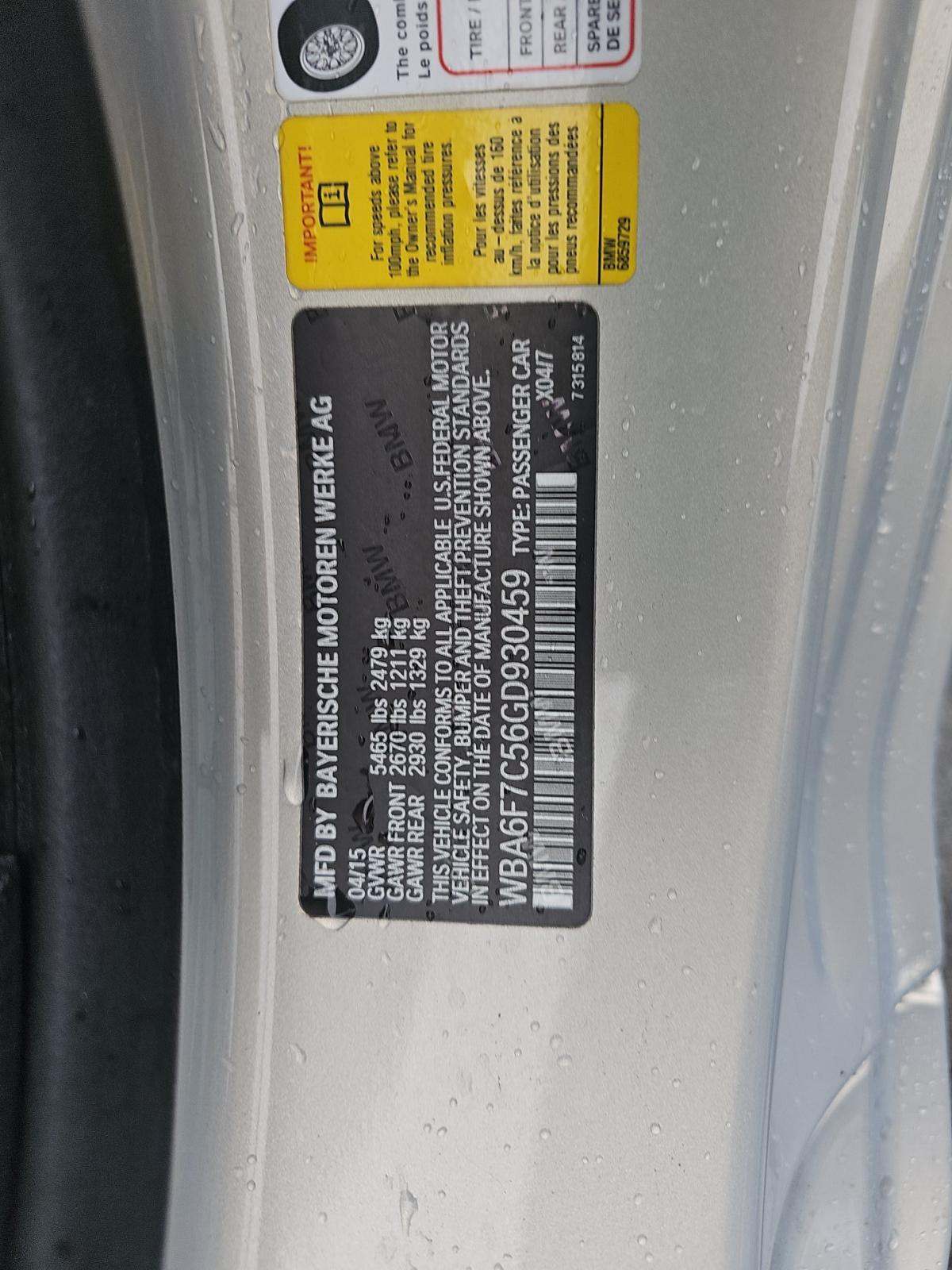 2016 BMW 6 Series 650i xDrive AWD