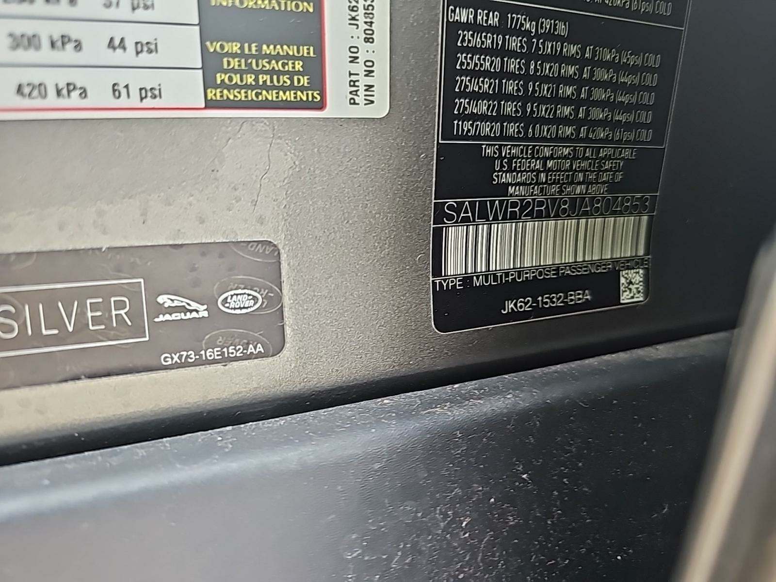 2018 Land Rover Range Rover Sport HSE AWD