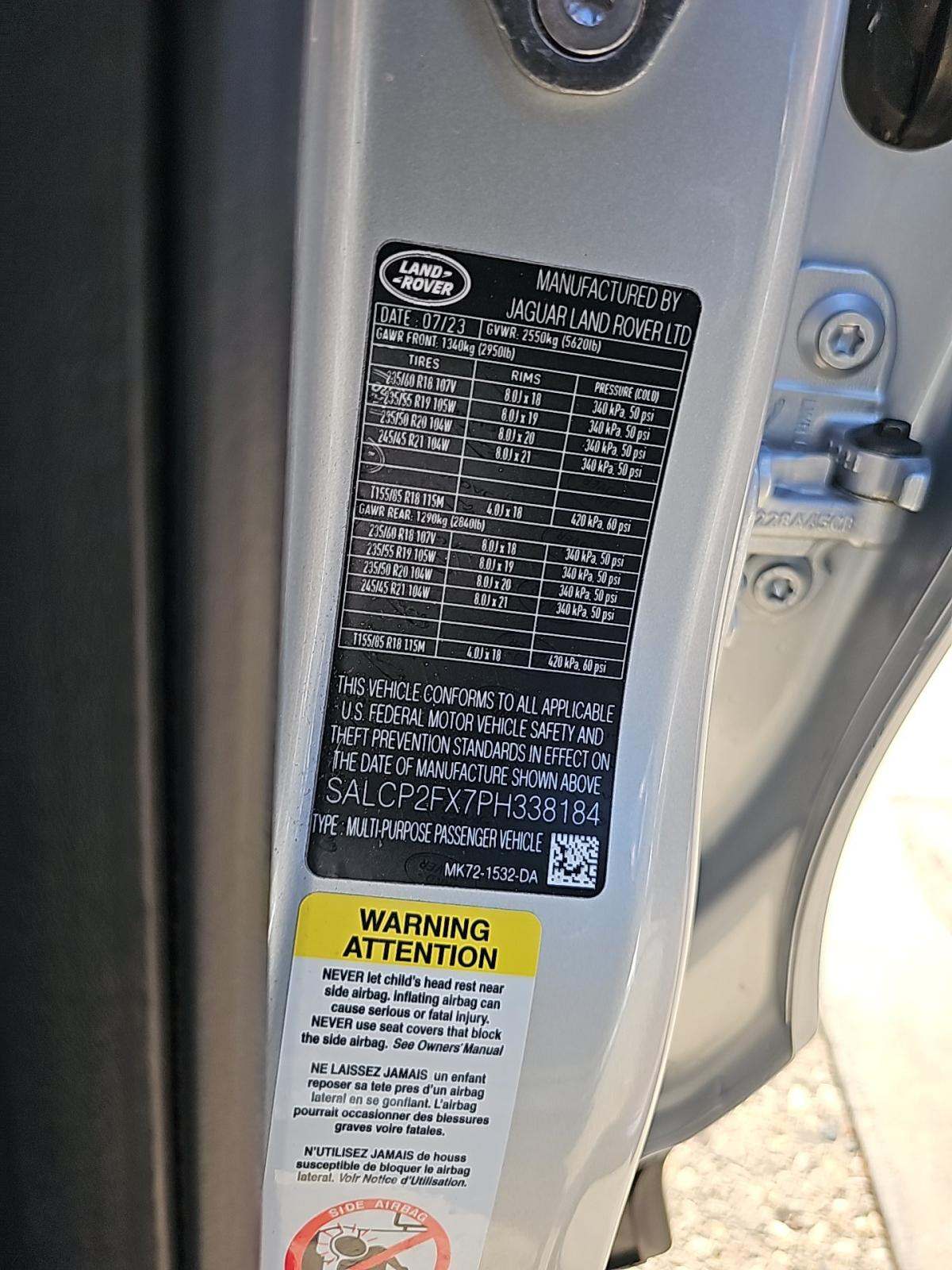 2023 Land Rover Discovery Sport SE AWD