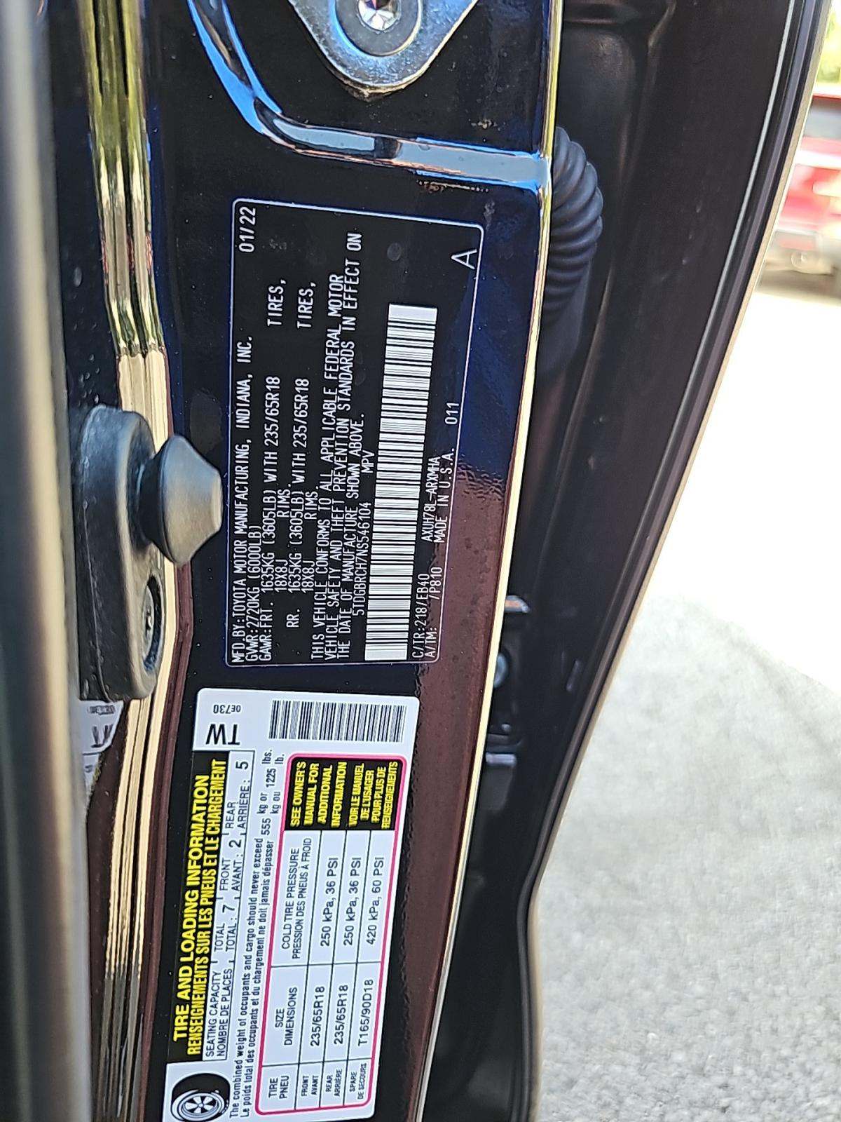 2022 Toyota Highlander Hybrid XLE AWD