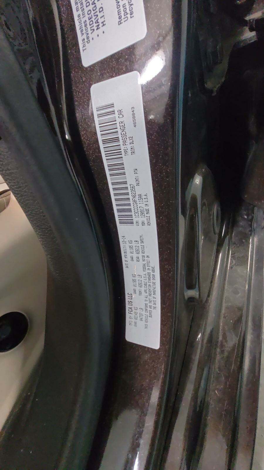 2015 Chrysler 200 C FWD