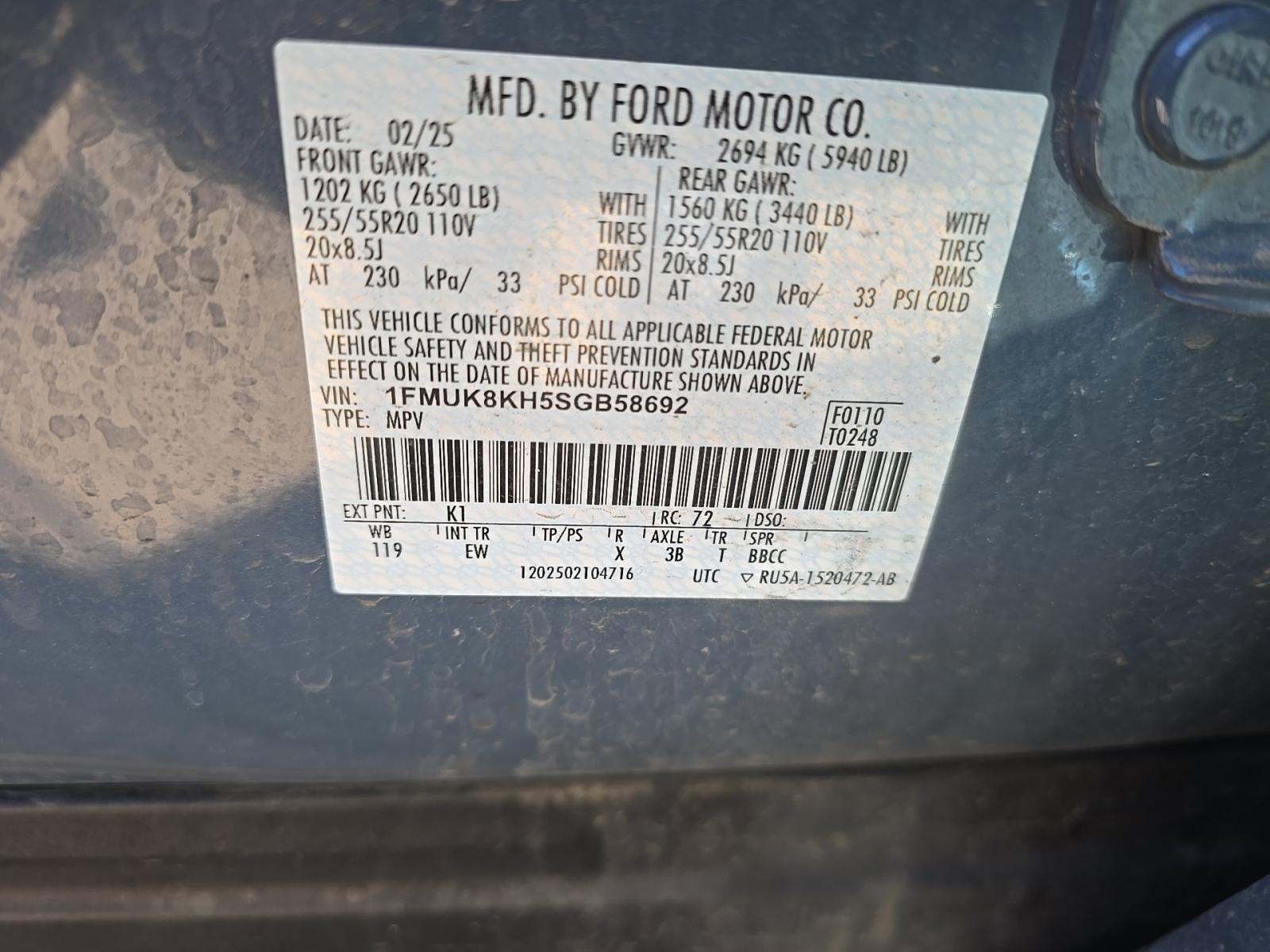 2025 Ford Explorer ST-Line AWD