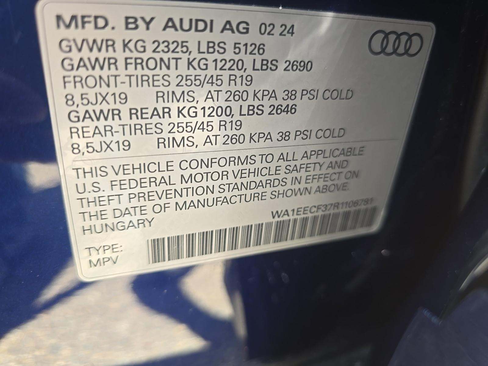 2024 Audi Q3 S line Premium Plus AWD