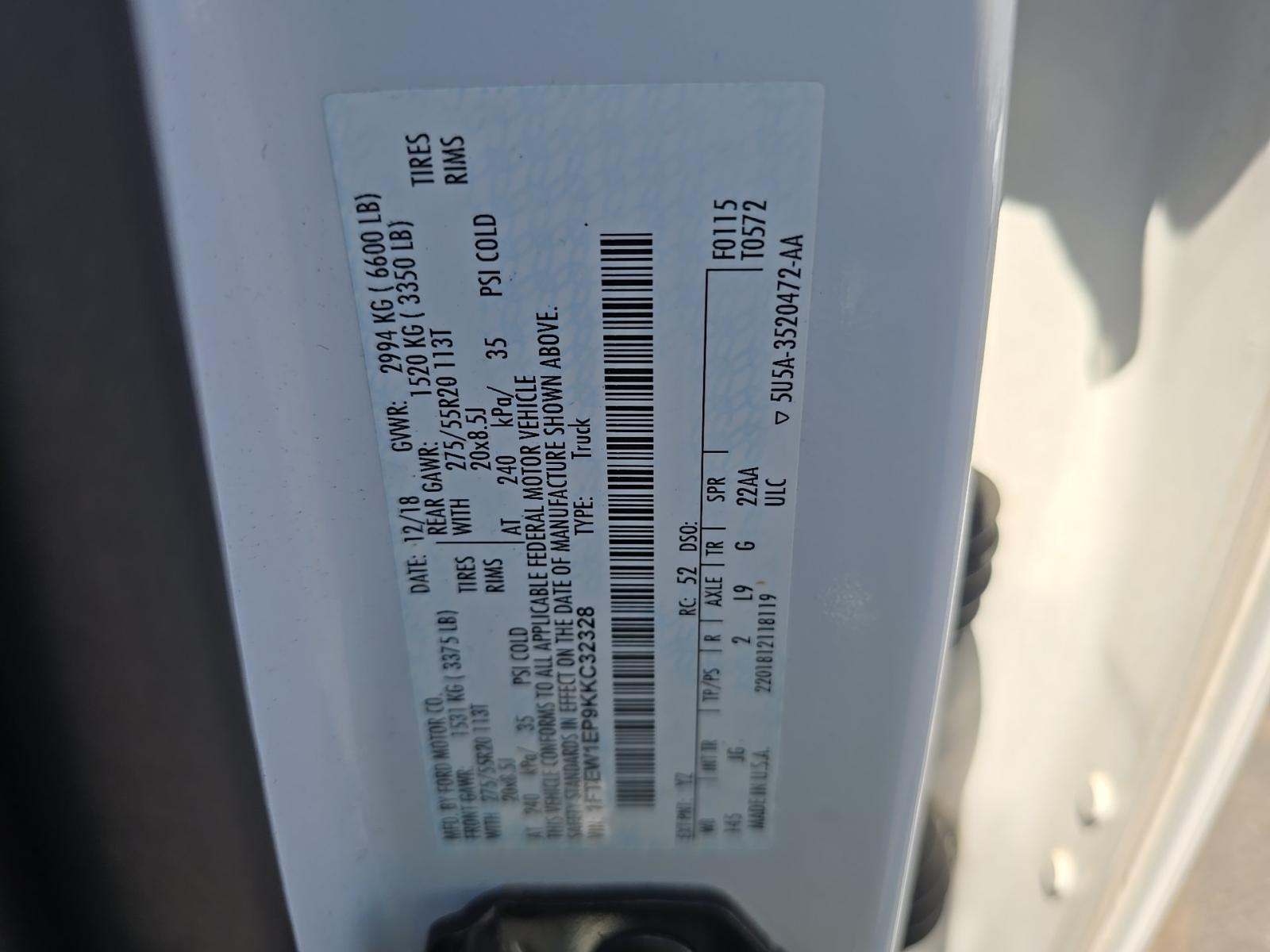 2019 Ford F-150 XL AWD