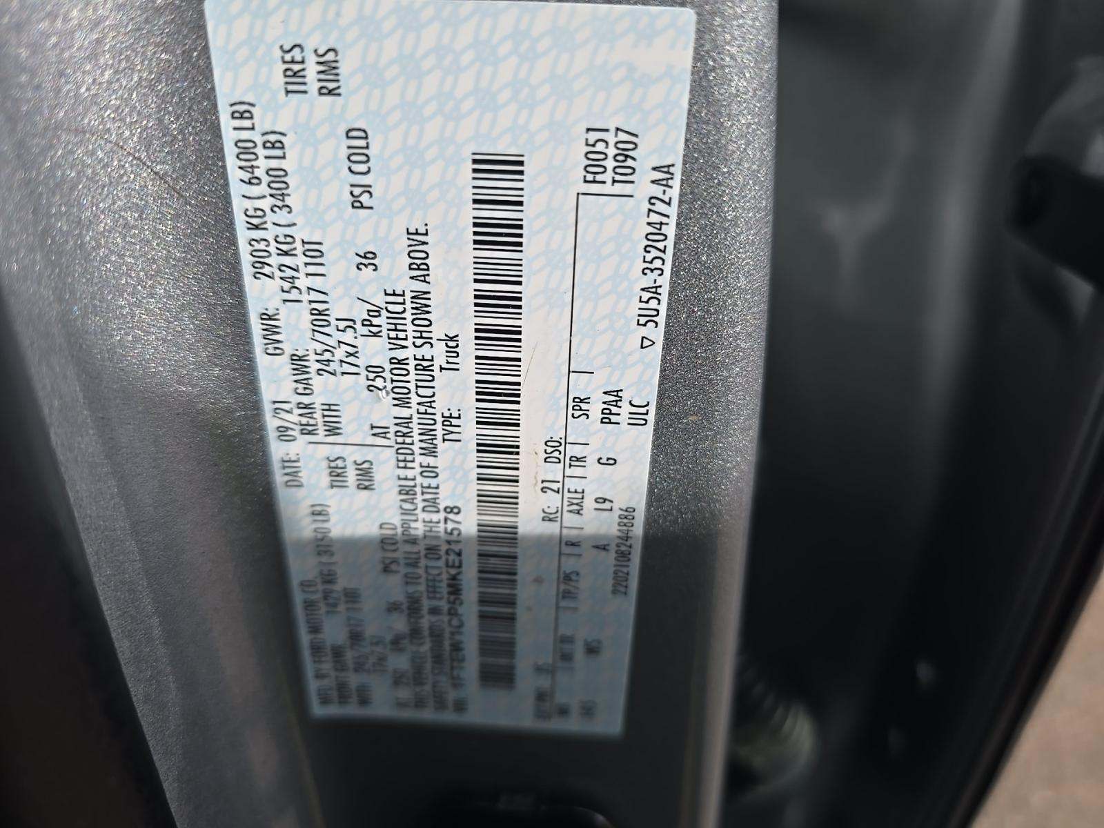 2021 Ford F-150 XL RWD