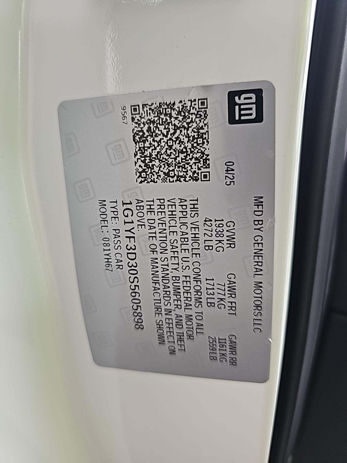 2025 Chevrolet Corvette Z06 RWD