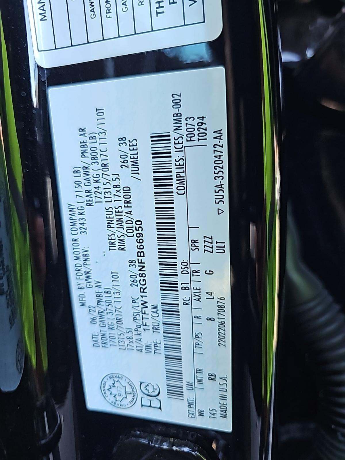 2022 Ford F-150 Raptor AWD