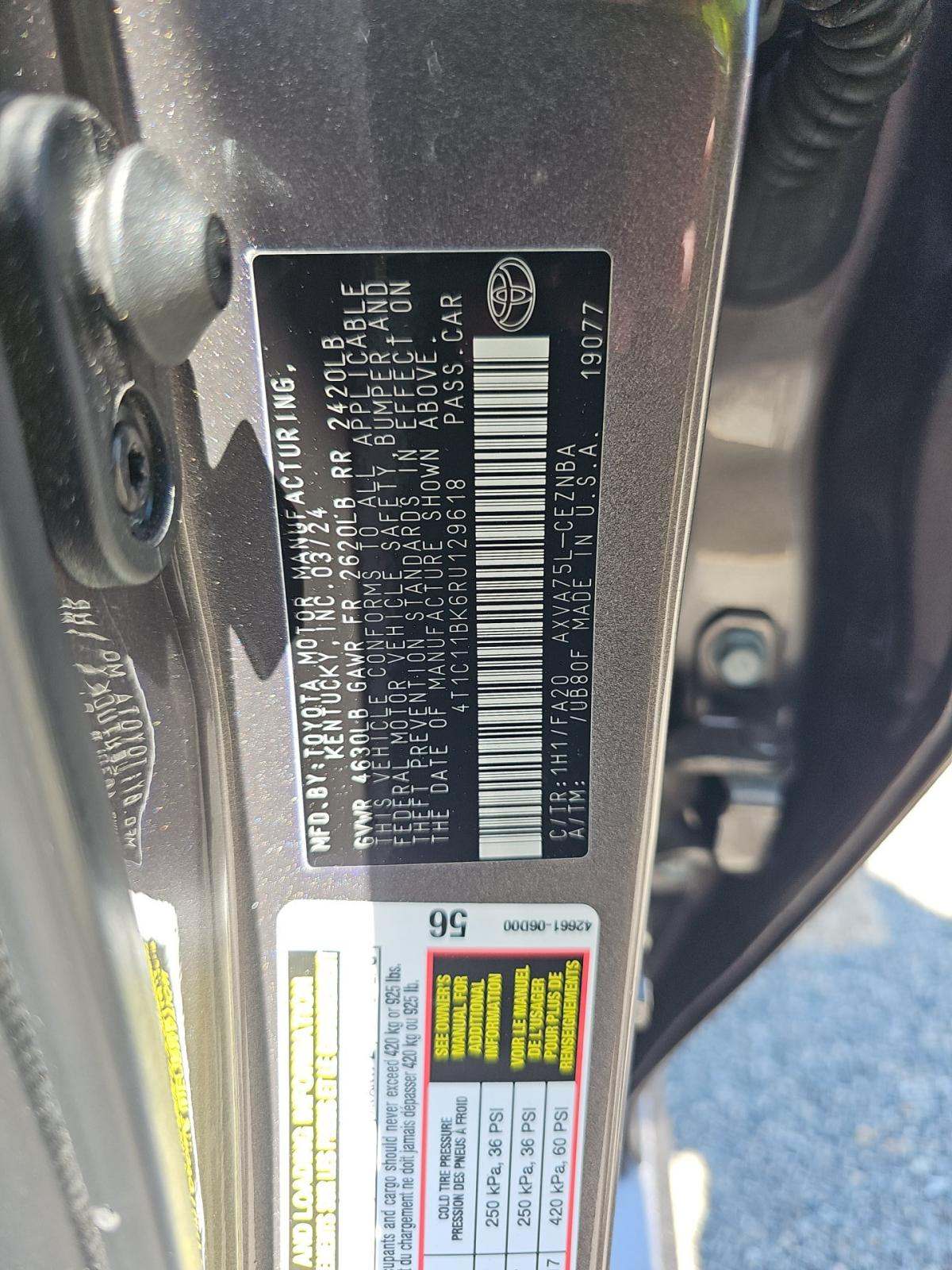 2024 Toyota Camry LE AWD