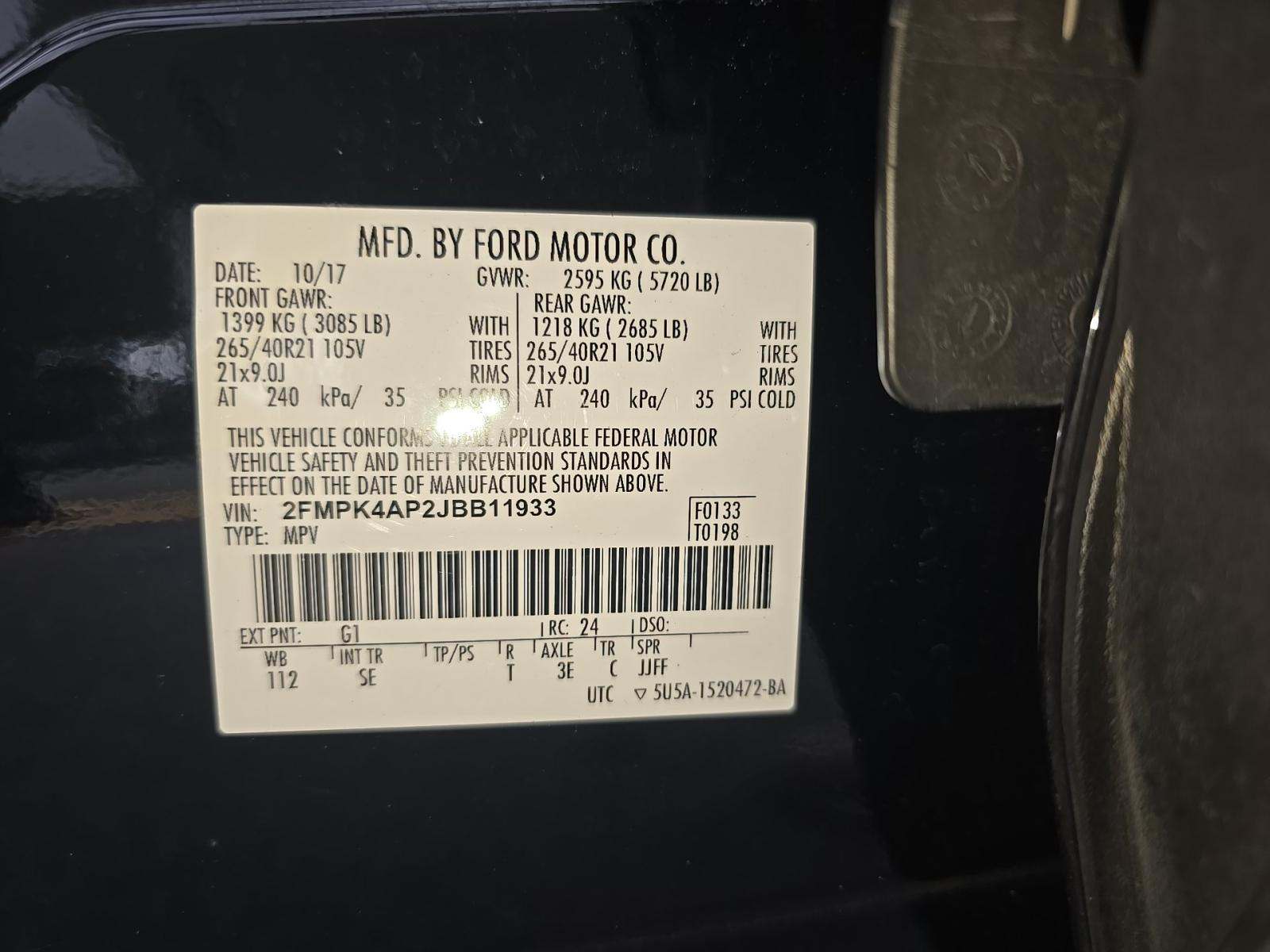 2018 Ford Edge Sport AWD