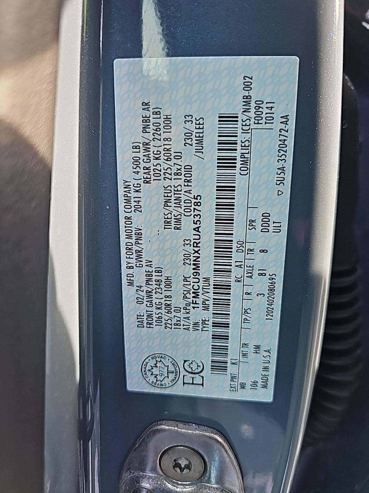 2024 Ford Escape ST-Line AWD