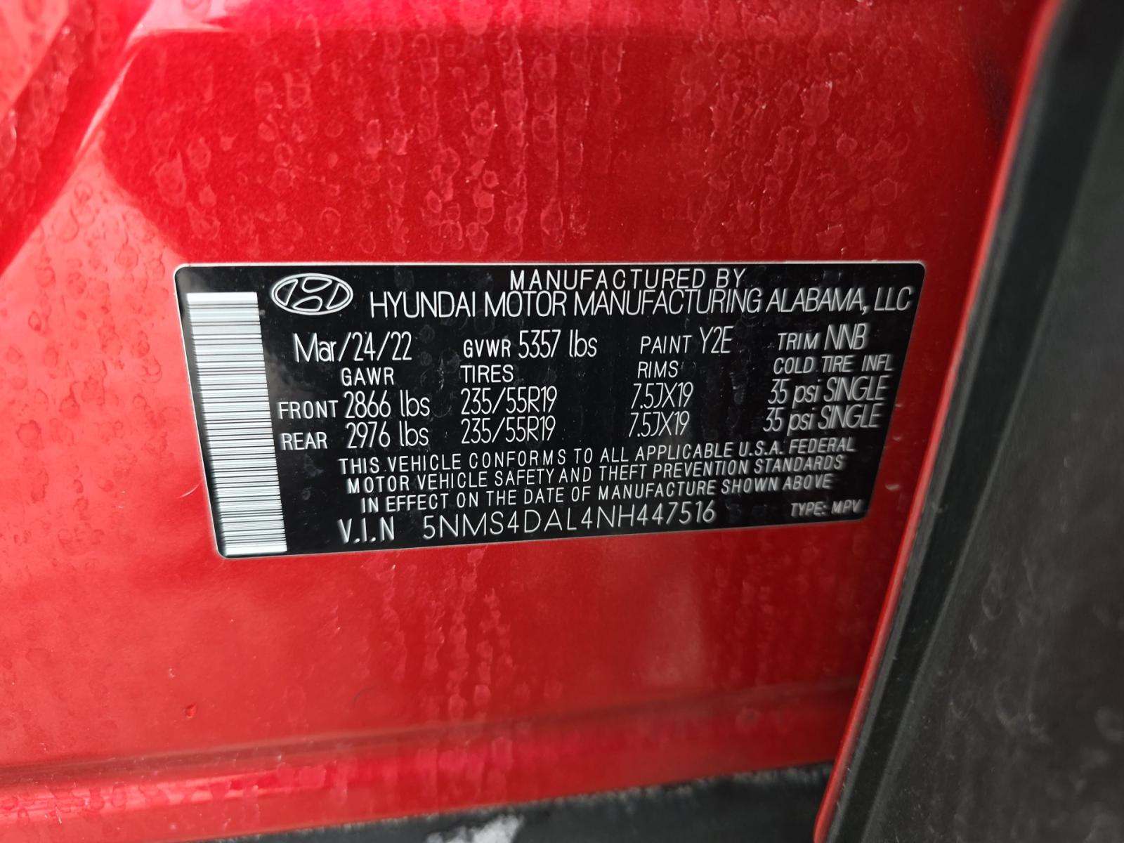 2022 Hyundai Santa Fe Limited AWD