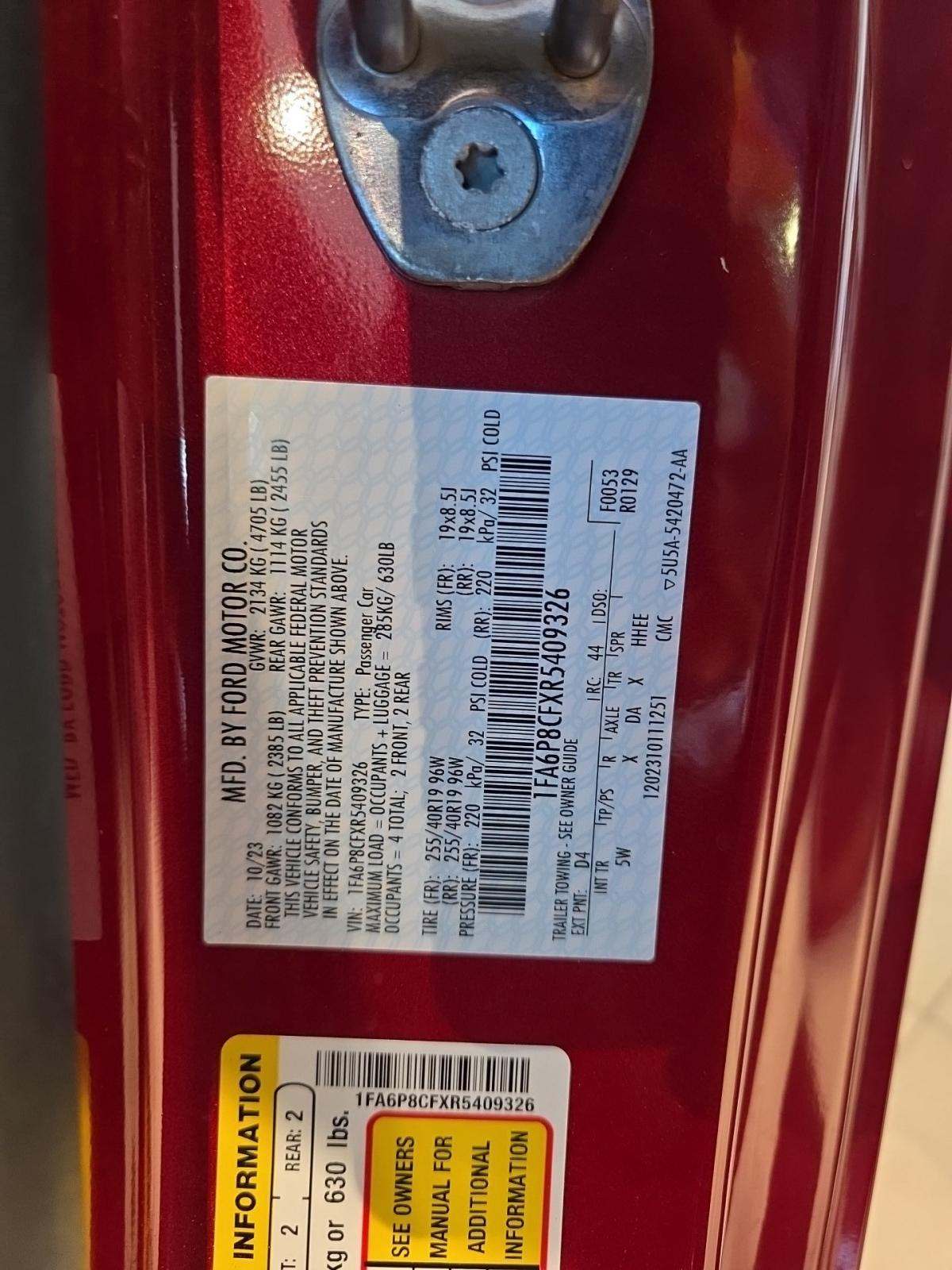 2024 Ford Mustang GT Premium RWD