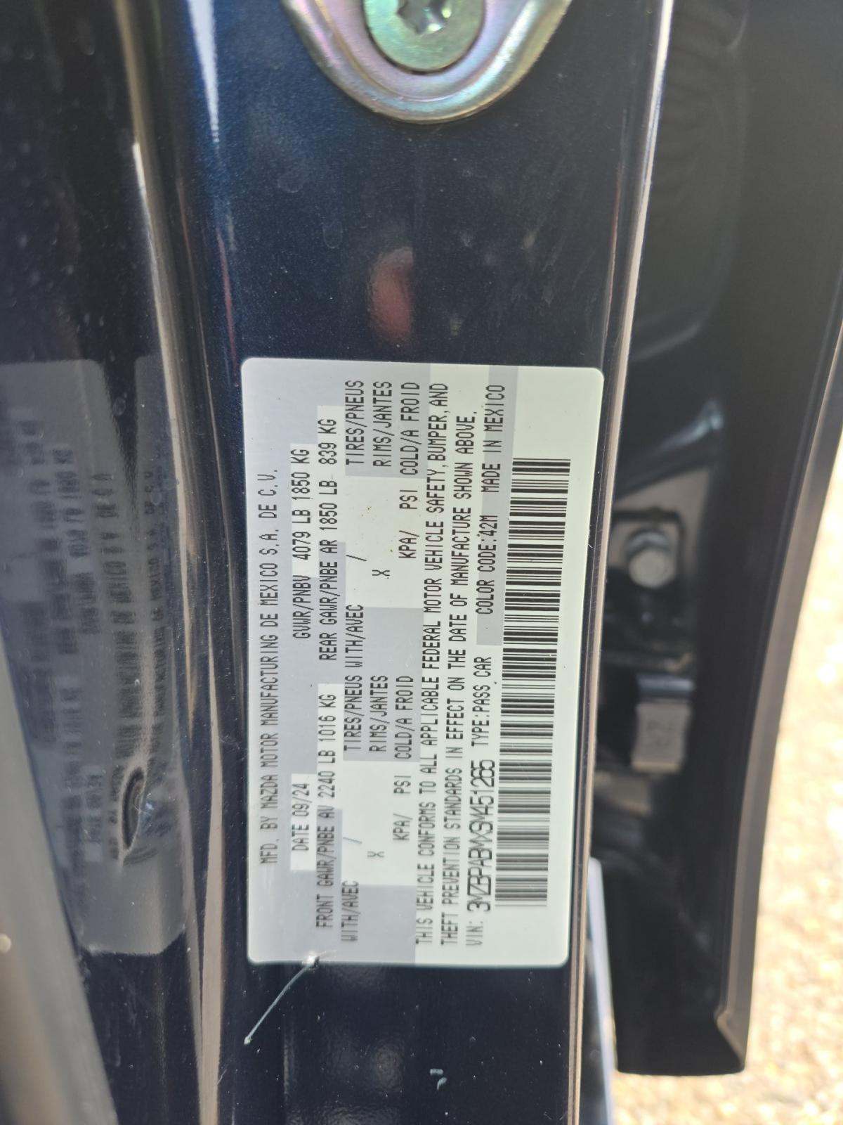 2025 MAZDA MAZDA3 2.5 S FWD