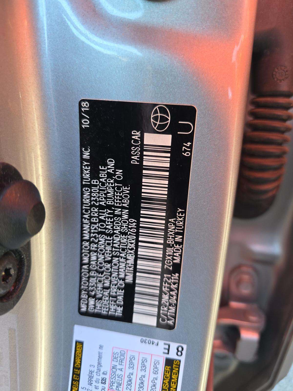 2019 Toyota C-HR XLE FWD