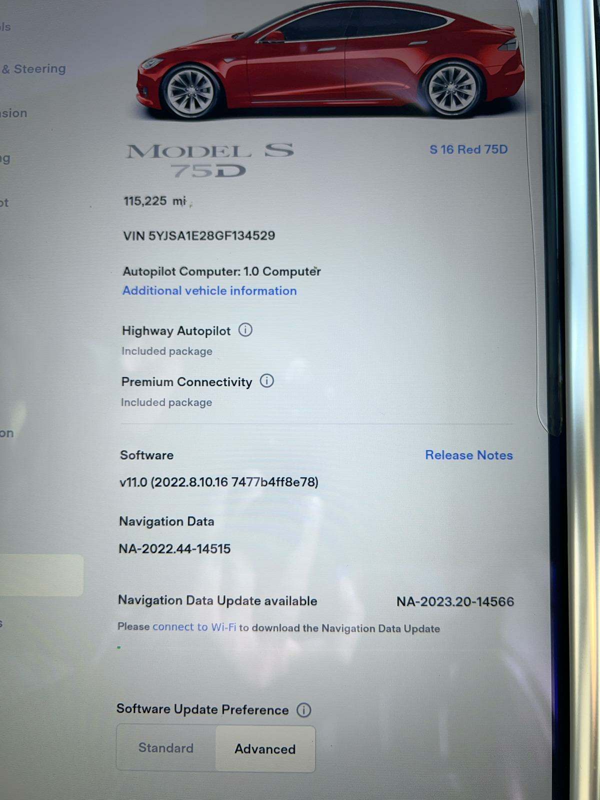 2016 Tesla Model S 75D AWD