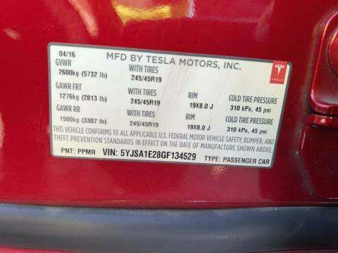 2016 Tesla Model S 75D AWD