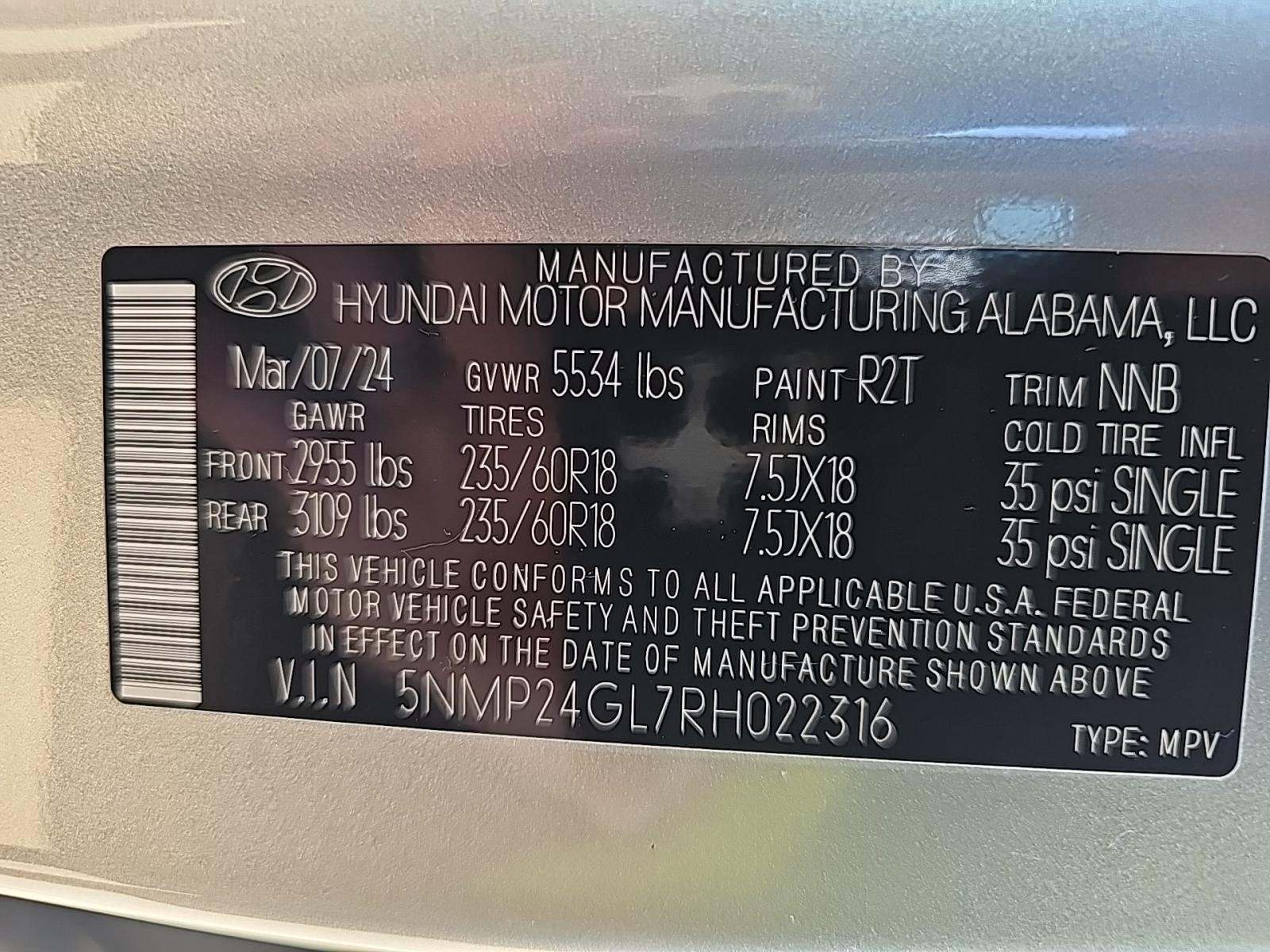 2024 Hyundai Santa Fe SEL FWD