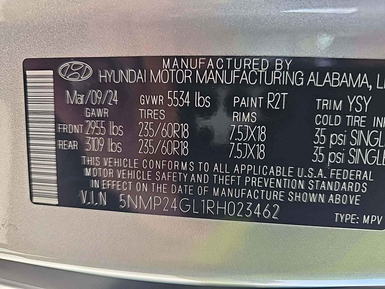 2024 Hyundai Santa Fe SEL FWD